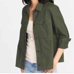 Green utility jacket
